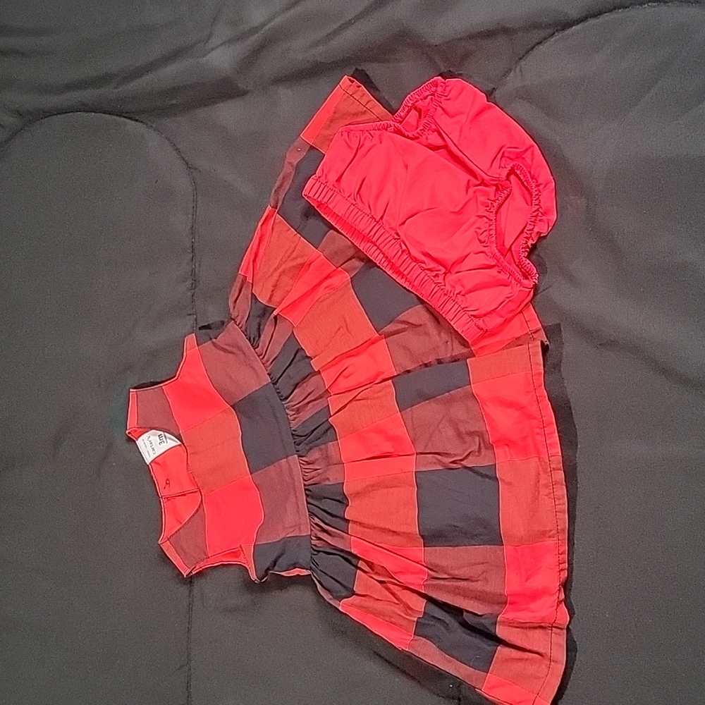 Carter 3 Month Buffalo Plaid Dress